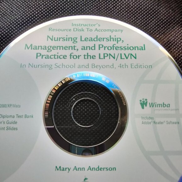 Nursing Leadership Management LPN LVN Test Bank Instructors Resource CD - Picture 3 of 5